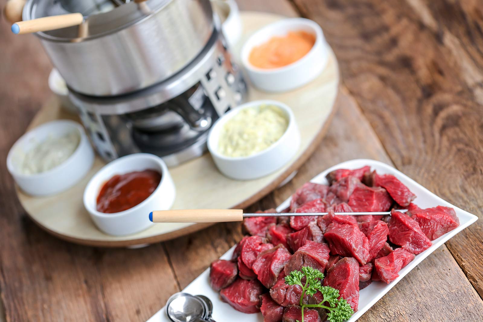 Recette fondue Bacchus au vin rouge